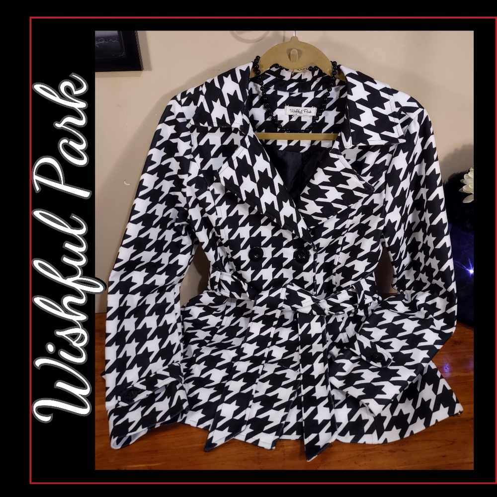 ❗FINAL❗Gently Used Wishful Park Houndstooth Pea Coat